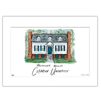 Clemson Hanover House Matted Watercolor Wall Art 11