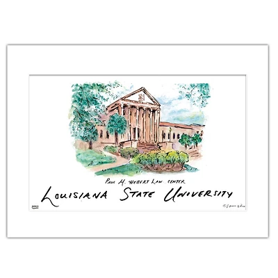 LSU Paul M Hebert Law Center Wall Art