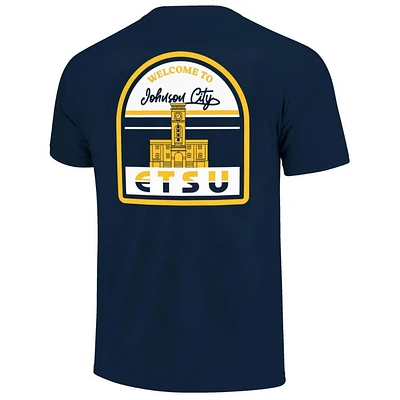 ETSU Welcome to Campus Building Comfort Colors Tee