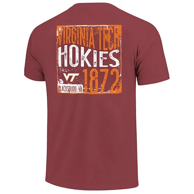 Virginia Tech Wave Texture Comfort Colors Tee