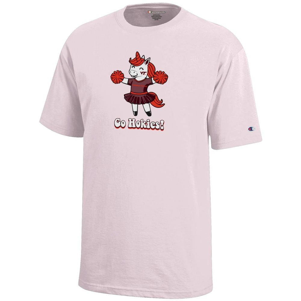 Virginia Tech Champion YOUTH Cheer Unicorn Tee