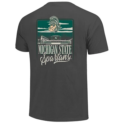Michigan State Stadium Skyline Comfort Colors Tee
