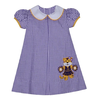 LSU Cheerleader Tiger Applique Dress