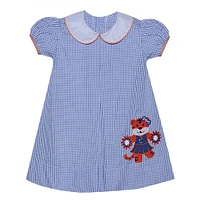 Auburn Cheerleader Tiger Applique Dress