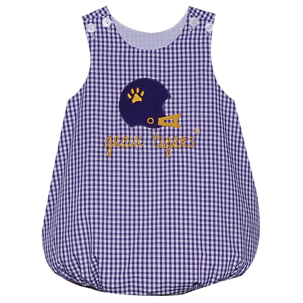 LSU Infant Football Helmet Bubble Onesie