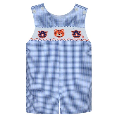 Auburn Infant Tiger Smocked Shortall