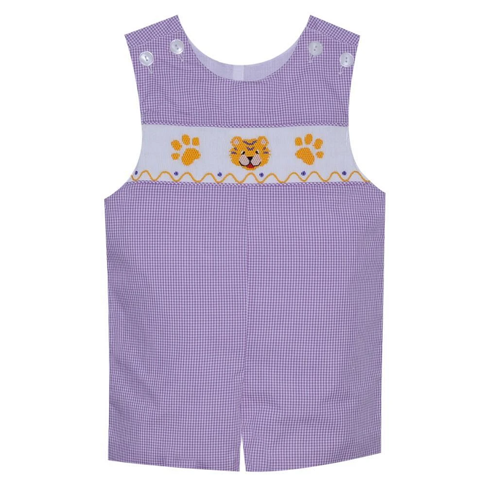 LSU Infant Tiger Smocked Shortall