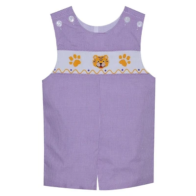 LSU Infant Tiger Smocked Shortall