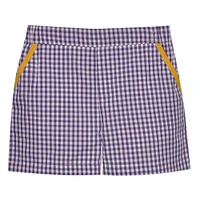 Purple and Gold Toddler Unisex Gingham Shorts