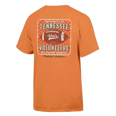 Tennessee Checker Football Comfort Wash Tee