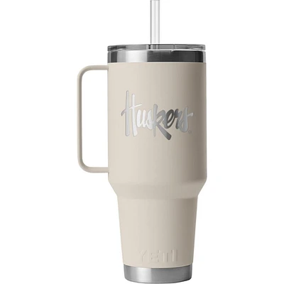Nebraska Yeti 42 Oz Rambler Mug With Straw Lid