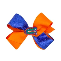 Florida Medium Two-Tone Glitz Grosgrain Hair Bow
