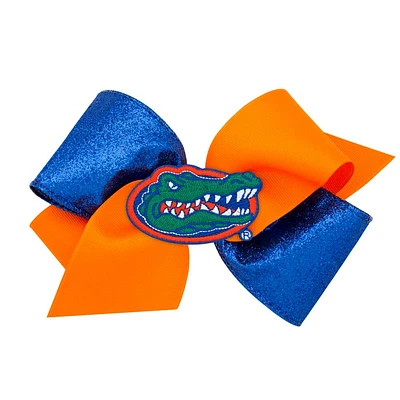 Florida King Two-Tone Glitz Grosgrain Hair Bow
