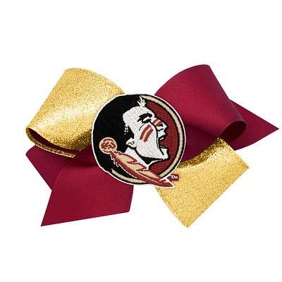 Florida State King Two-Tone Glitz Grosgrain Hair Bow