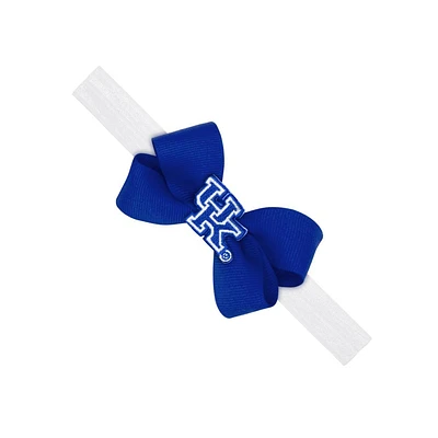 Kentucky Infant Mini Bow with Logo Patch Headband