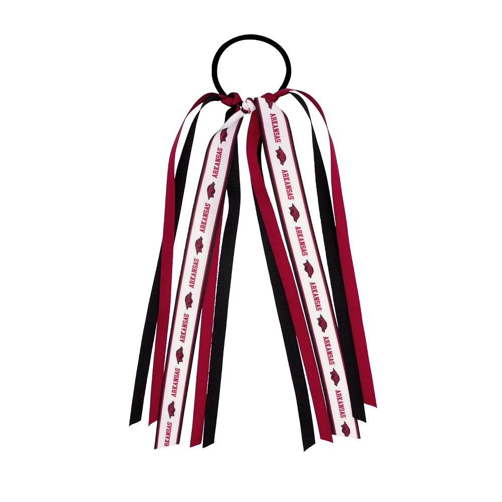 Arkansas Wee Ones Logo Ribbon Streamer Hair Tie