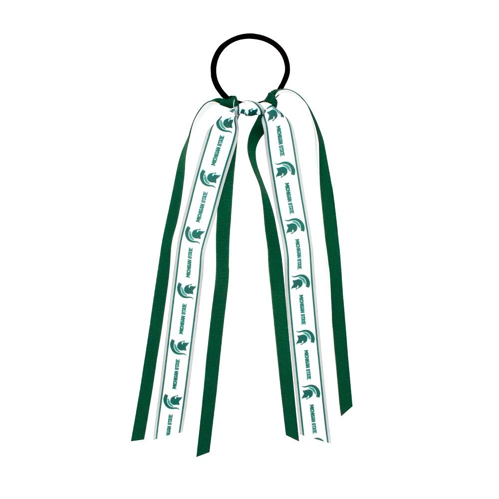 Michigan State Wee Ones Logo Ribbon Streamer Hair Tie