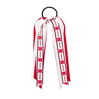 Nebraska Wee Ones Logo Ribbon Streamer Hair Tie