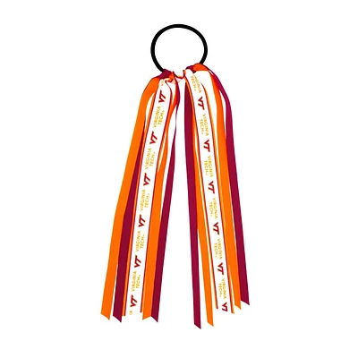 Virginia Tech Wee Ones Logo Ribbon Streamer Hair Tie