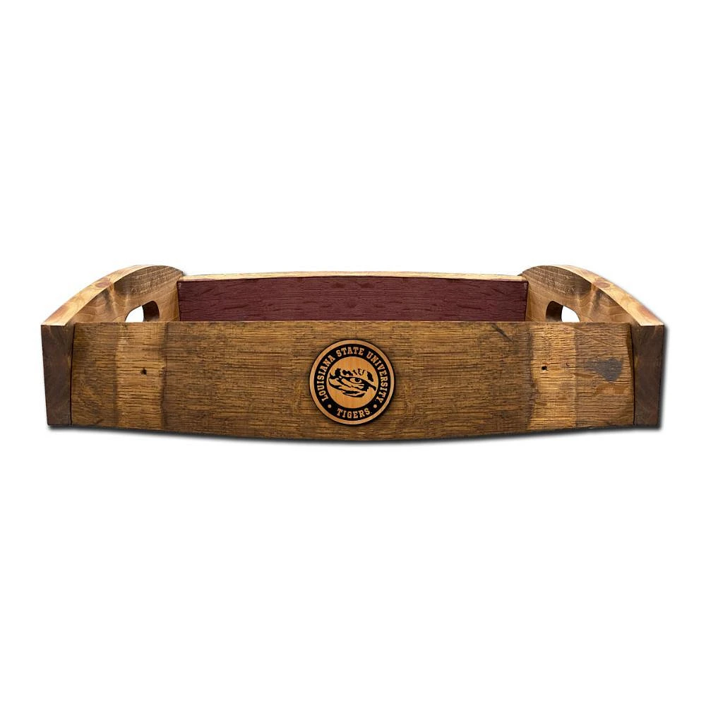 LSU Barrel Stave Tray