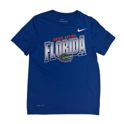 Florida Nike YOUTH Dri-Fit Legend Gator Nation Tee
