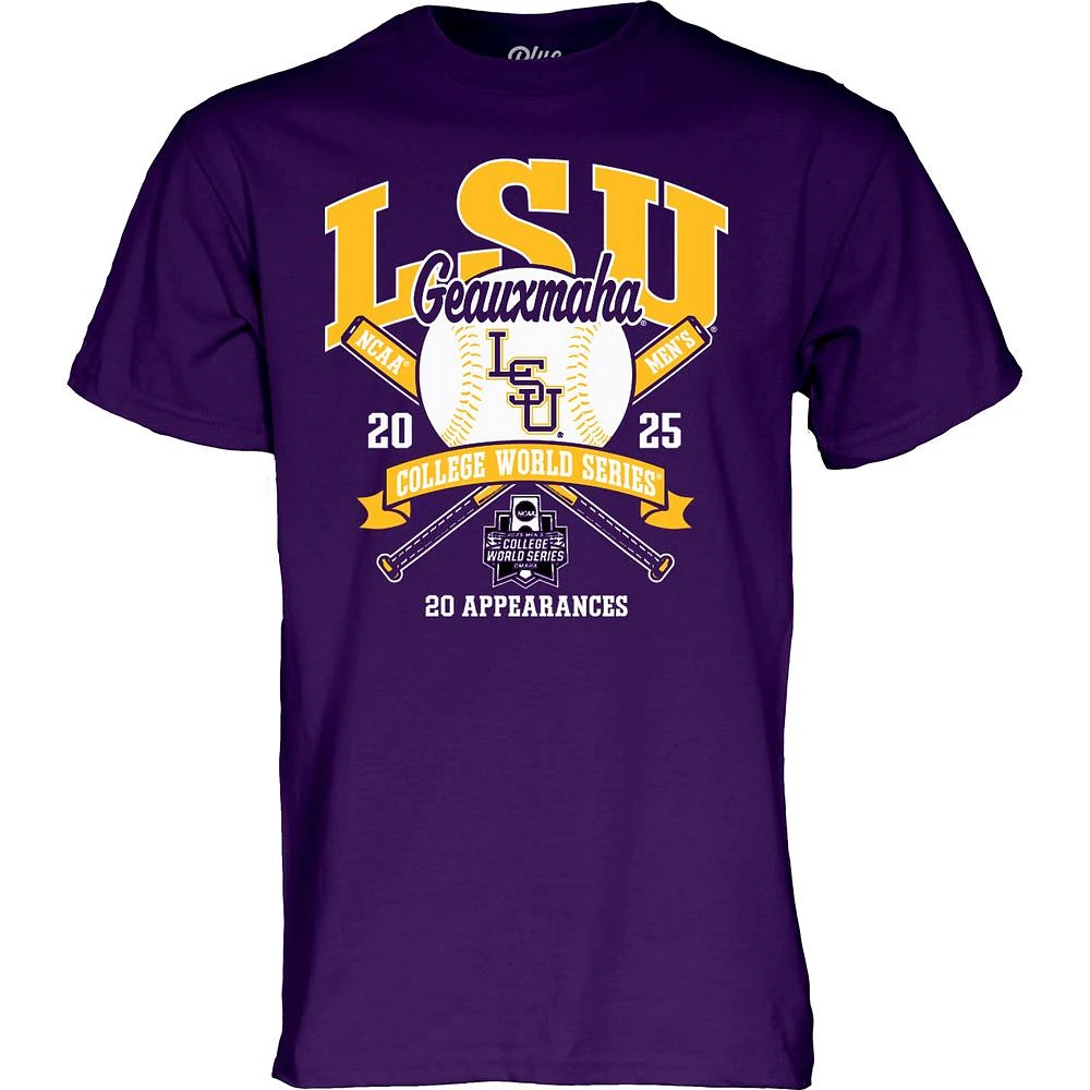 LSU 2025 CWS Crossbats Tee