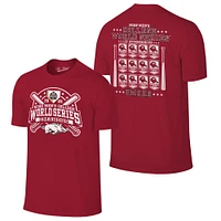 Arkansas 2025 CWS Hats Short Sleeve Tee