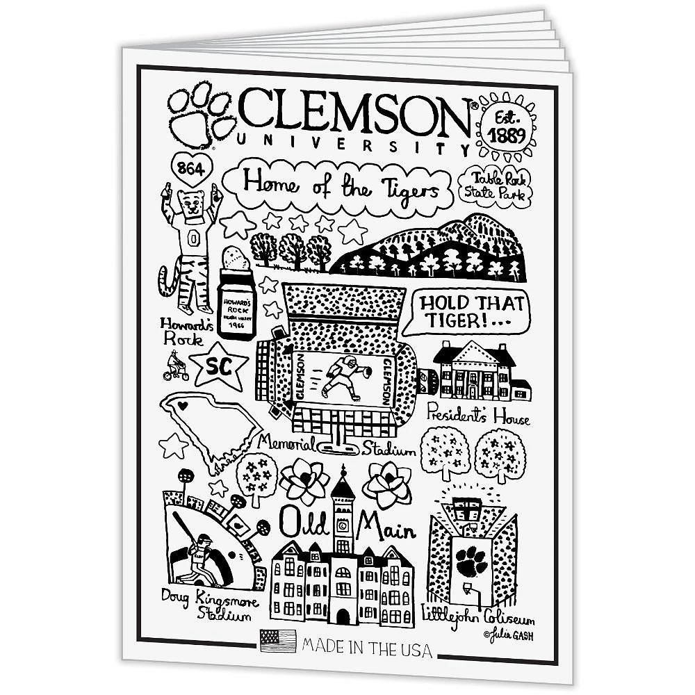 Clemson Julia Gash Coloring Book and Crayons
