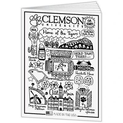 Clemson Julia Gash Coloring Book and Crayons
