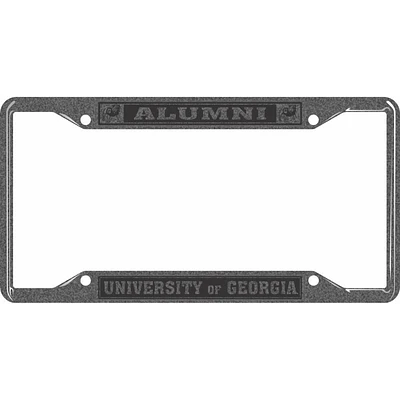 Georgia Alumni Hammered Metal License Plate Frame