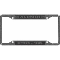 Florida Alumni Hammered Metal License Plate Frame