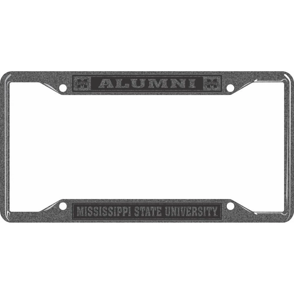 Mississippi State Alumni Hammered Metal License Plate Frame