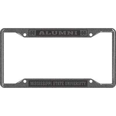 Mississippi State Alumni Hammered Metal License Plate Frame