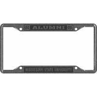 Mississippi State Alumni Hammered Metal License Plate Frame