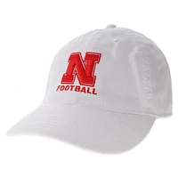 Nebraska Legacy Logo/Football Adjustable Hat
