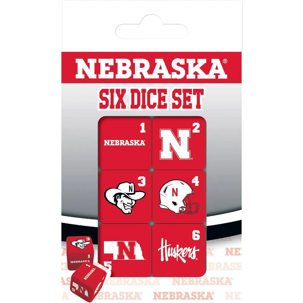 Nebraska MasterPieces 6 Dice Set
