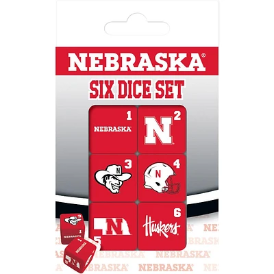 Nebraska MasterPieces 6 Dice Set