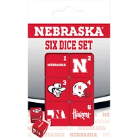 Nebraska MasterPieces 6 Dice Set