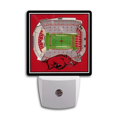 Arkansas 3D Stadium Series Night Light