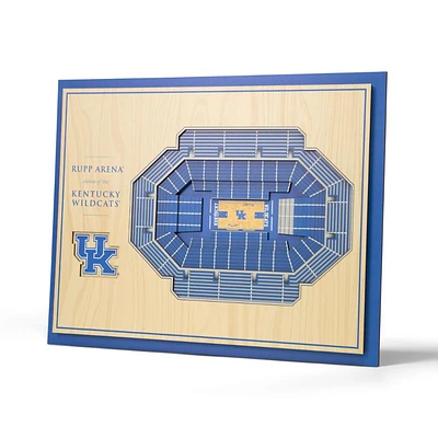 Kentucky 5-Layer 3D Basketball Stadium View Wall Art