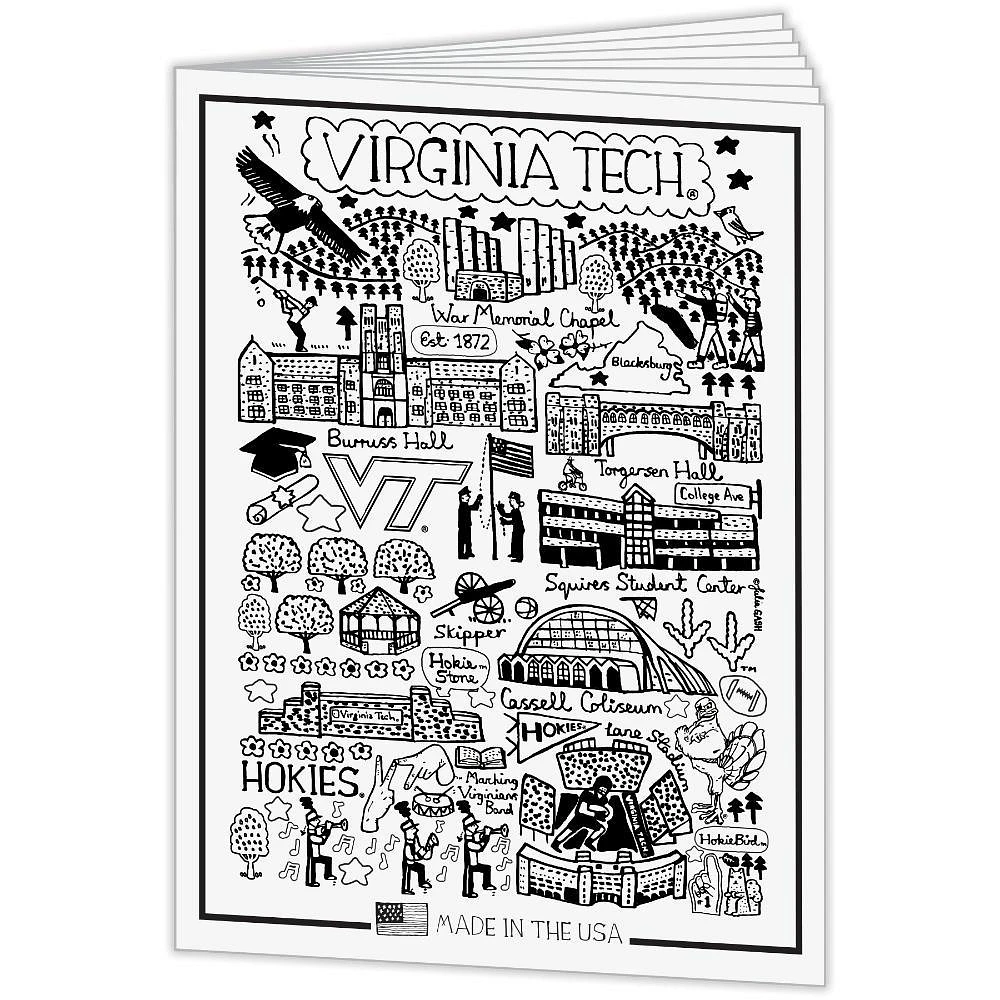 Virginia Tech Julia Gash Coloring Book and Crayons