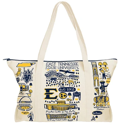 ETSU Julia Gash Natural Canvas Weekend Bag