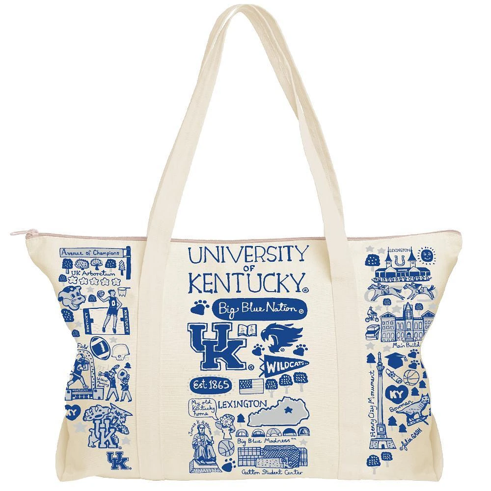 Kentucky Julia Gash Natural Canvas Weekend Bag