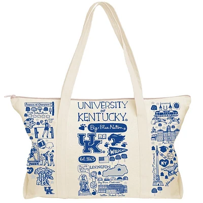 Kentucky Julia Gash Natural Canvas Weekend Bag