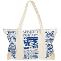 Kentucky Julia Gash Natural Canvas Weekend Bag