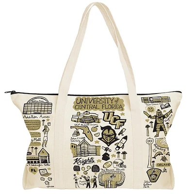 UCF Julia Gash Natural Canvas Weekend Bag