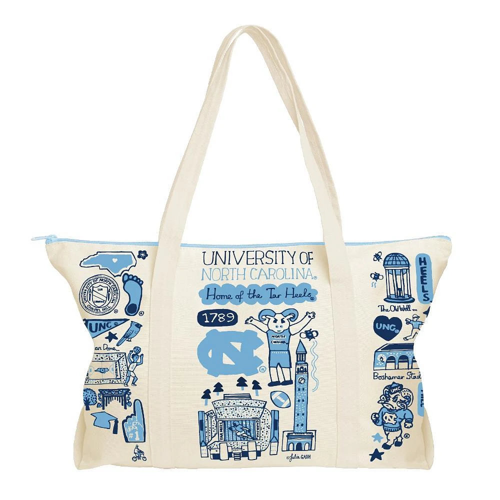 UNC Julia Gash Natural Canvas Weekend Bag
