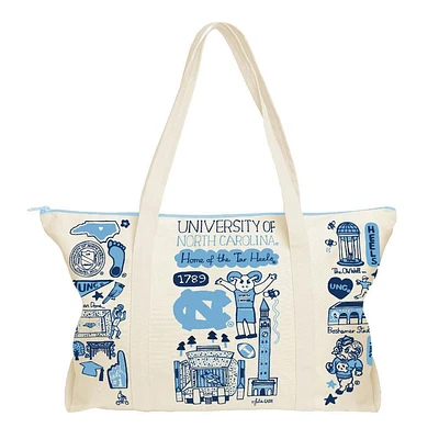 UNC Julia Gash Natural Canvas Weekend Bag