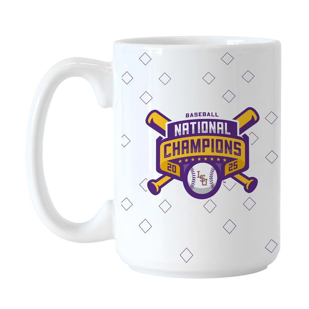 LSU 2025 NCAA College World Series National Champs 15 Oz Ceramic Mug