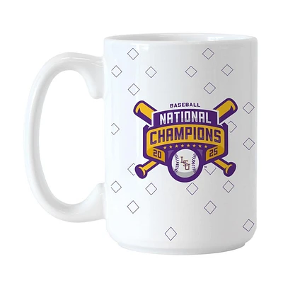LSU 2025 NCAA College World Series National Champs 15 Oz Ceramic Mug
